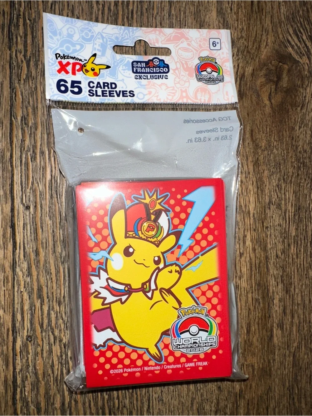 Pokemon World Championship 2026 Pikachu card sleeves